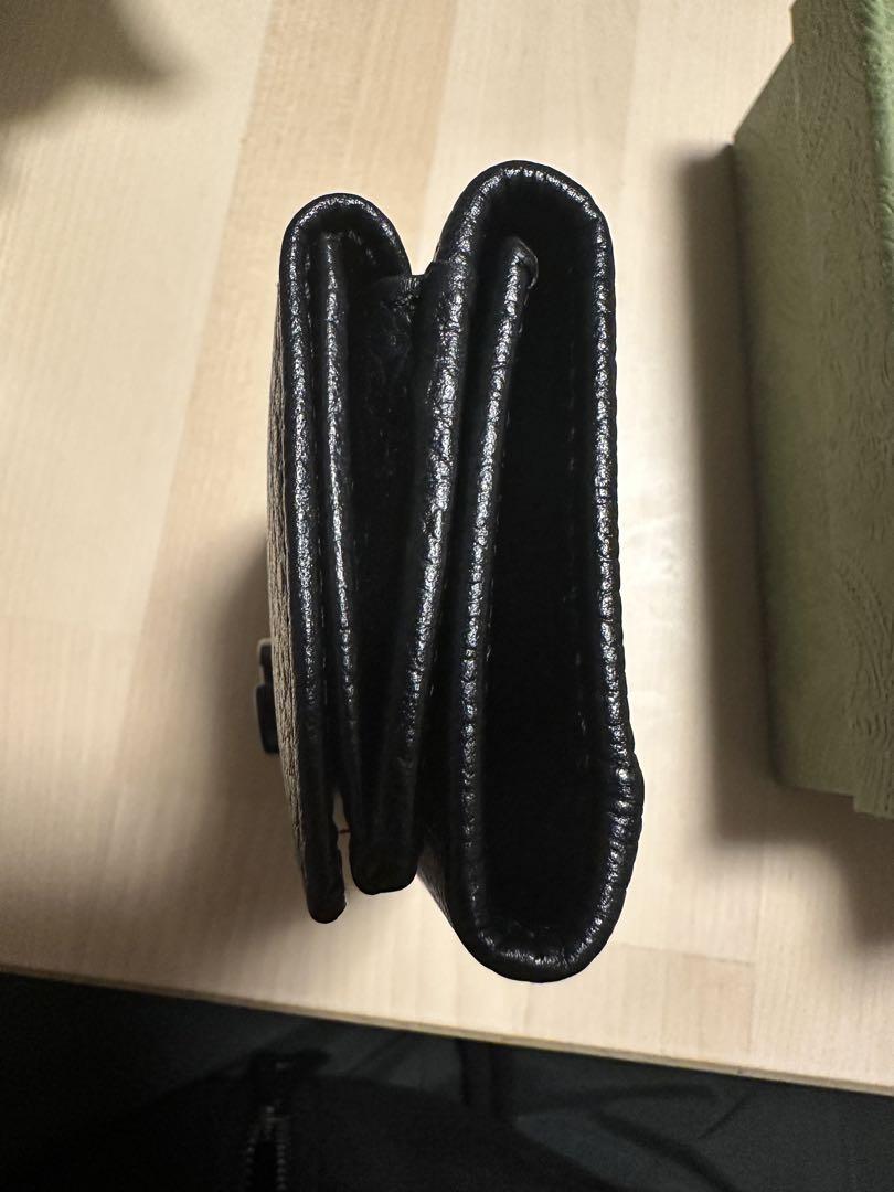 GUCCI GGマーモント　GGロゴ 三つ折り財布