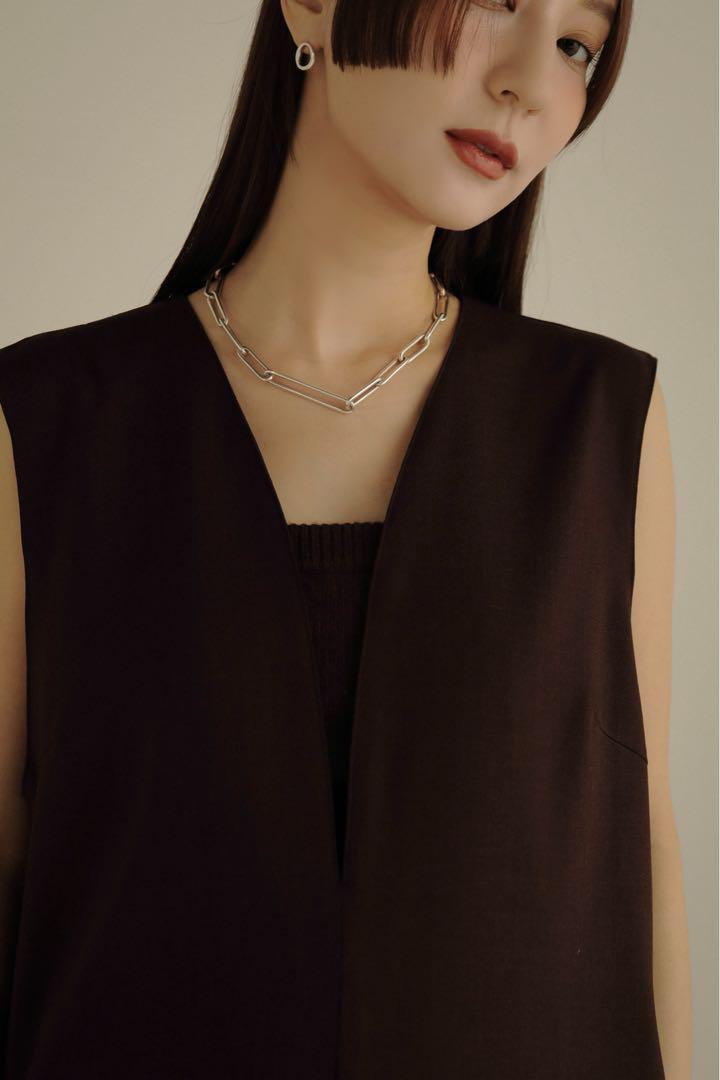 louren　美品　コクーンシルエットVネックワイドコンビネゾン　完売カラー