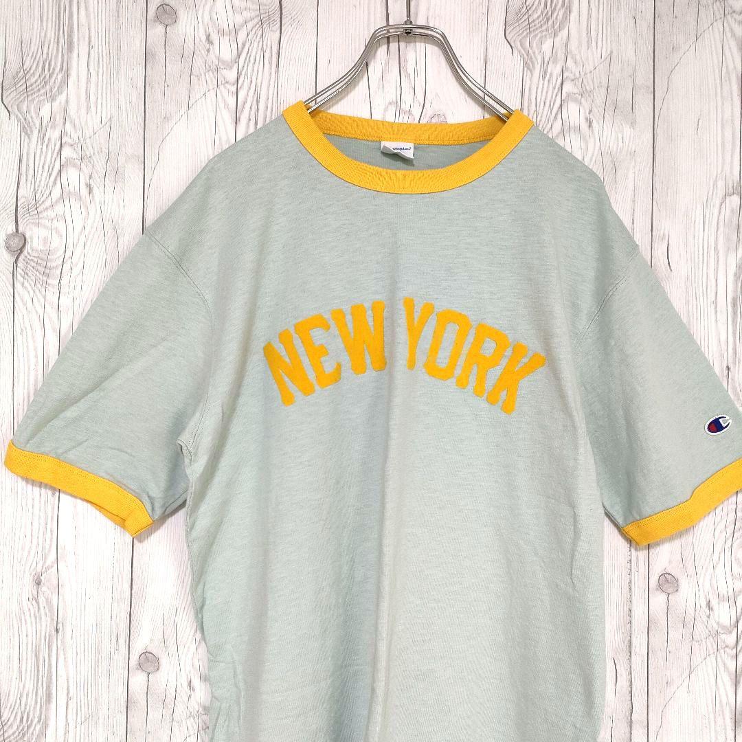Champion チャンピオン Tシャツ リンガーT アーチロゴ 美品 L 人気