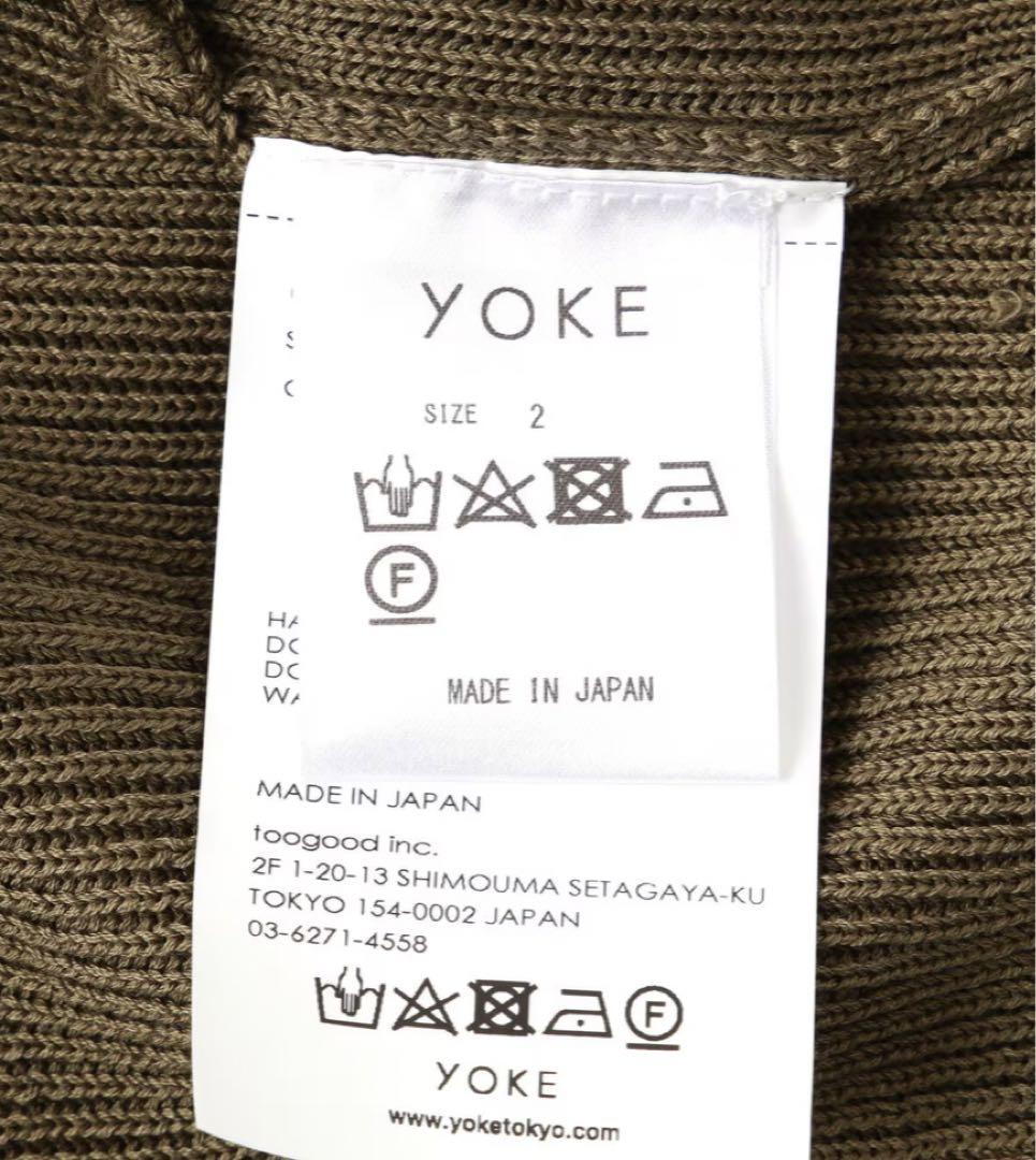 YOKE/ RIB ZIP-UP CARDIGAN “BLACK”