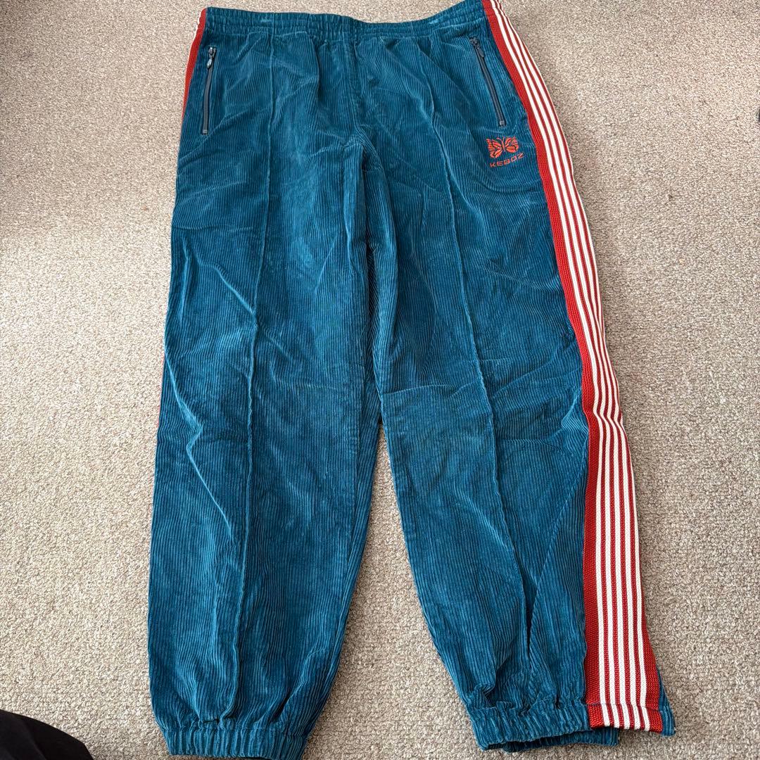 希少】Needles×kebozコラボ コーデュロイトラックパンツ - メルカリ