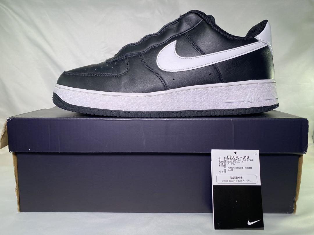 日本廉価 NIKE AIR FORCE 1 07 LV8 BLACK 30.0cm - 靴