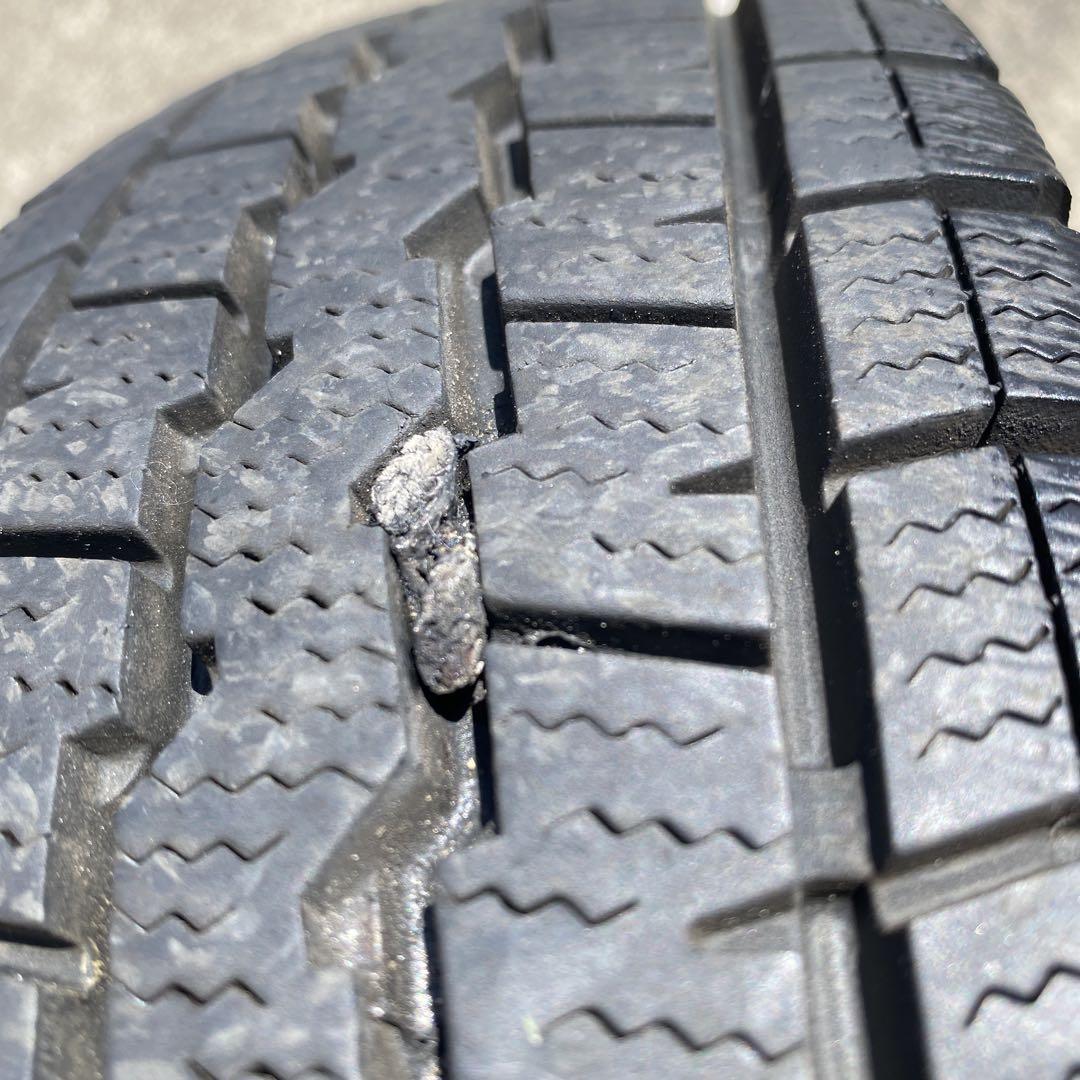 ◇中古溝有りダンロップ145/80R12LTスタッドレスセット軽トラ　ホンダ専用