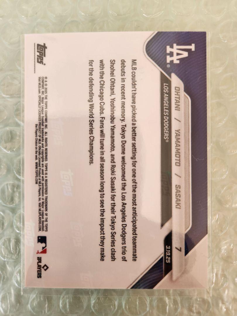 TOPPS NOW トップスナウ 2025 大谷翔平/山本由伸/佐々木朗希