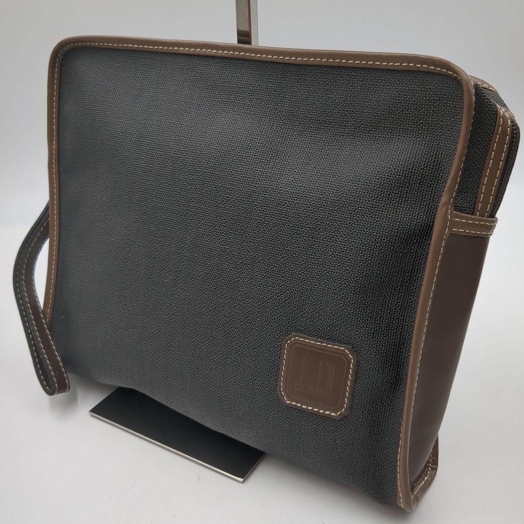 ★ ダンヒル Dunhill セカンドバッグ クラッチ ポーチ PVC