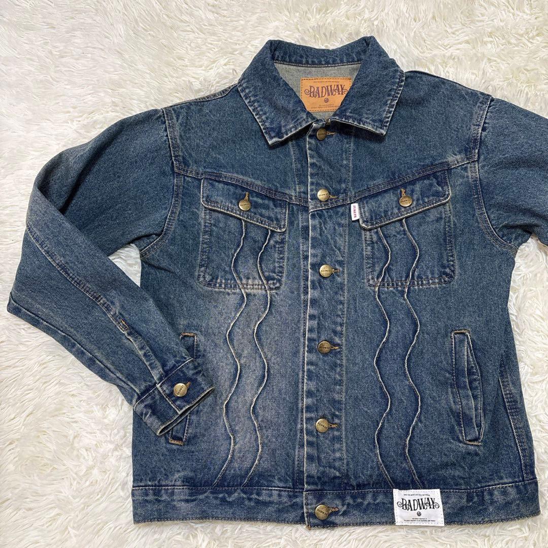 完売品 BADWAY デニムジャケット Mサイズ 人気 indigo