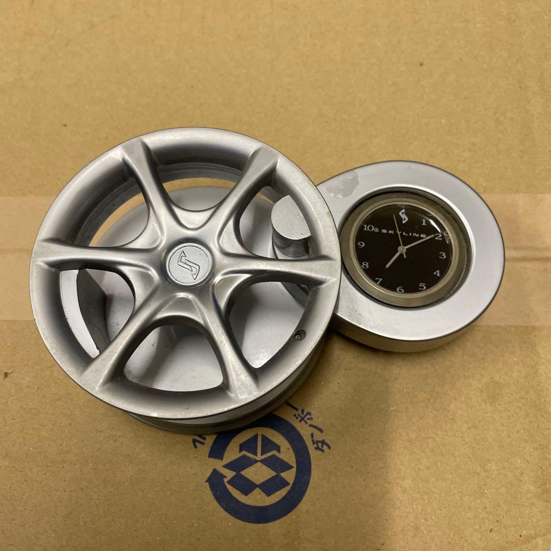R34 10th記念置き時計スカイライン傷や汚れあり