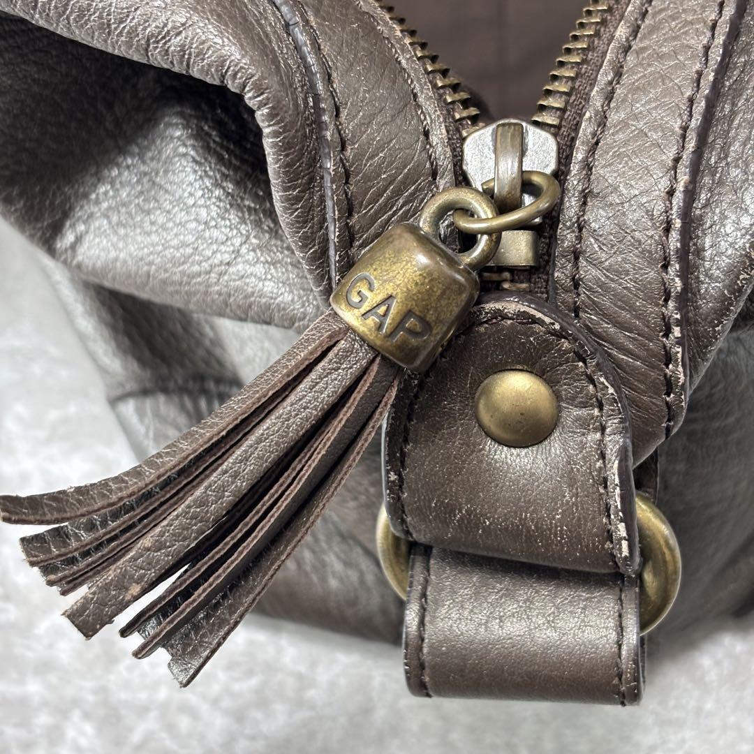 バッグ gap leather mini boston bag