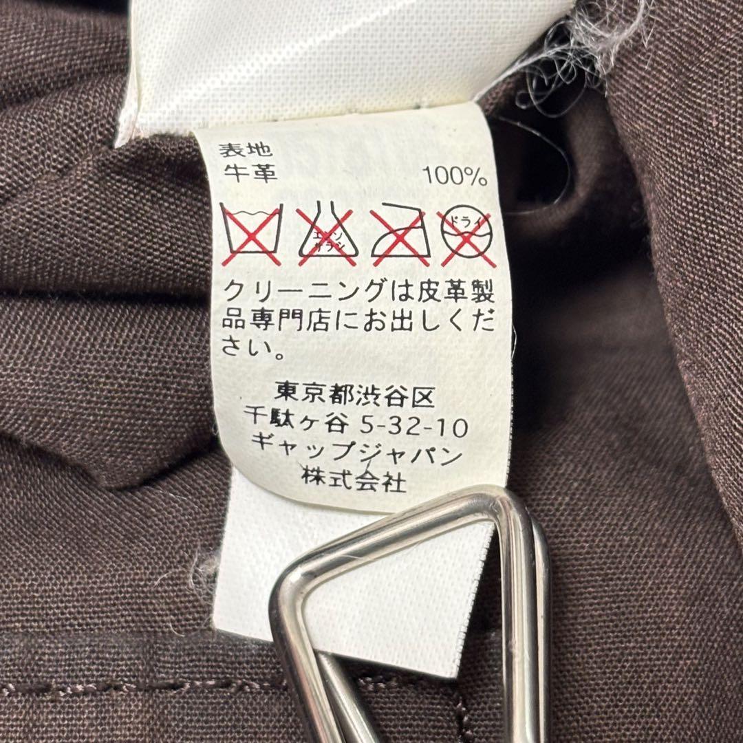 バッグ gap leather mini boston bag