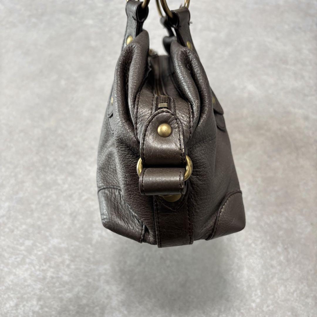バッグ gap leather mini boston bag