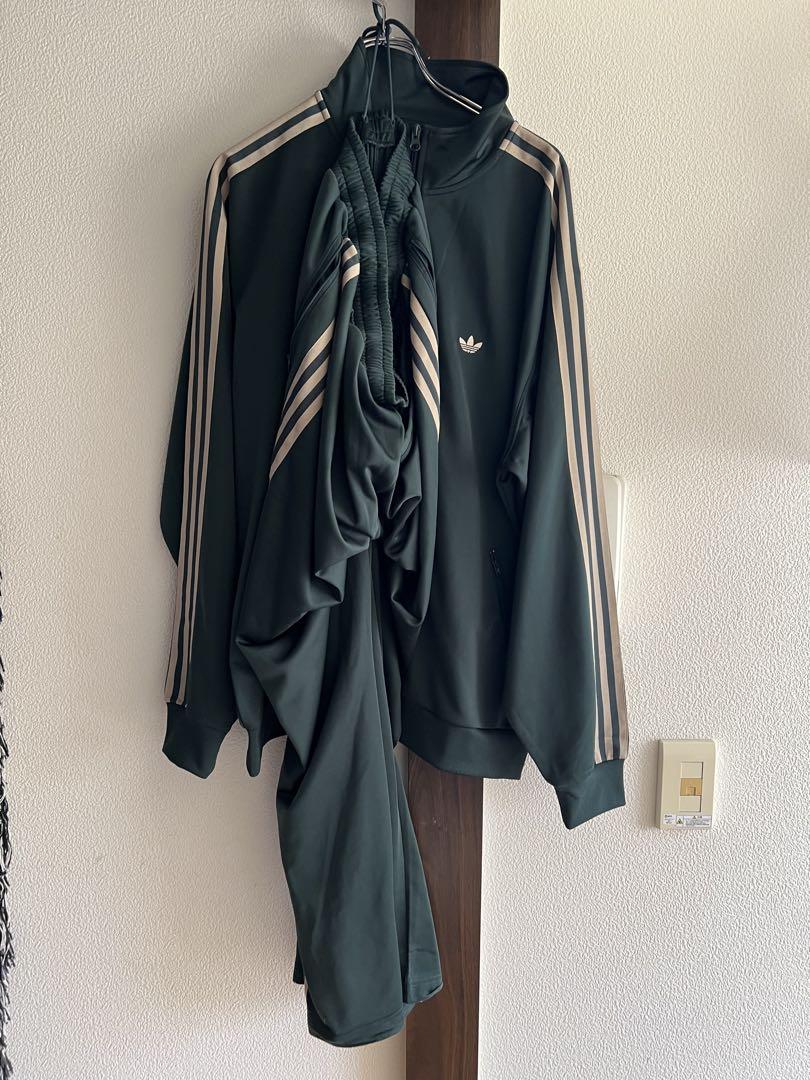 グリーン×ホワイトの adidas Beckenbauer XL セットアップトップス