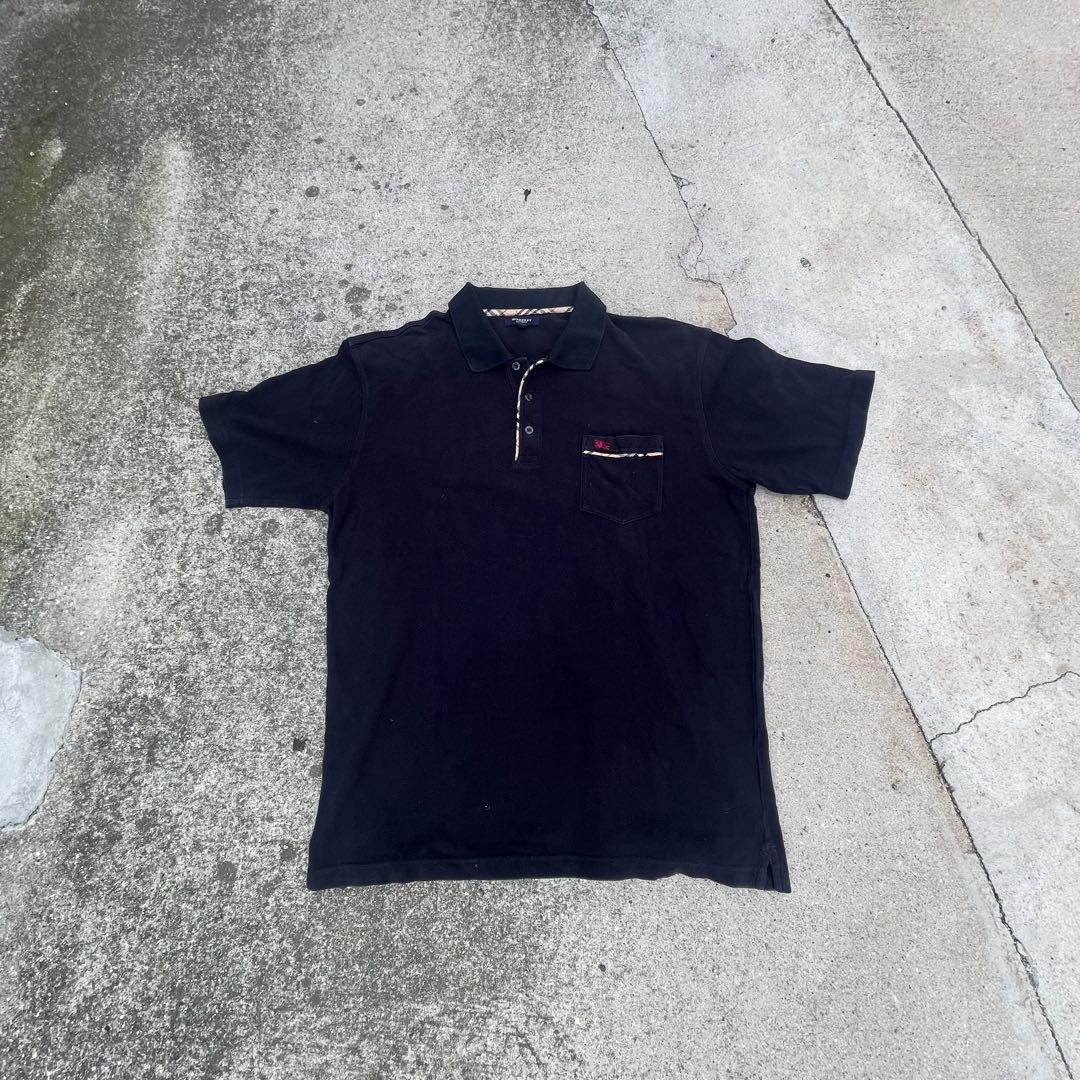 BURBERRY London ネイビー ポロシャツ XL
