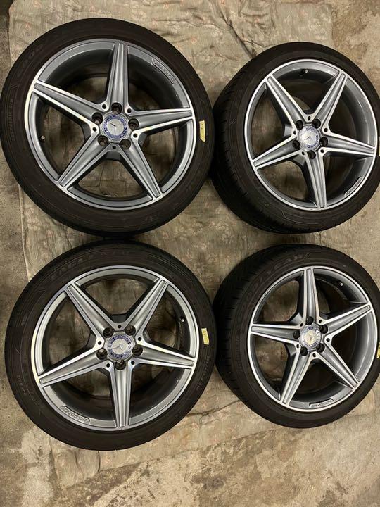 メルセデスベンツCクラスW205 AMG純正 18インチ ホイール タイヤ 4本 メルセデスベンツCクラスW205 AMG純正 18インチ ホイール タイヤ 4本