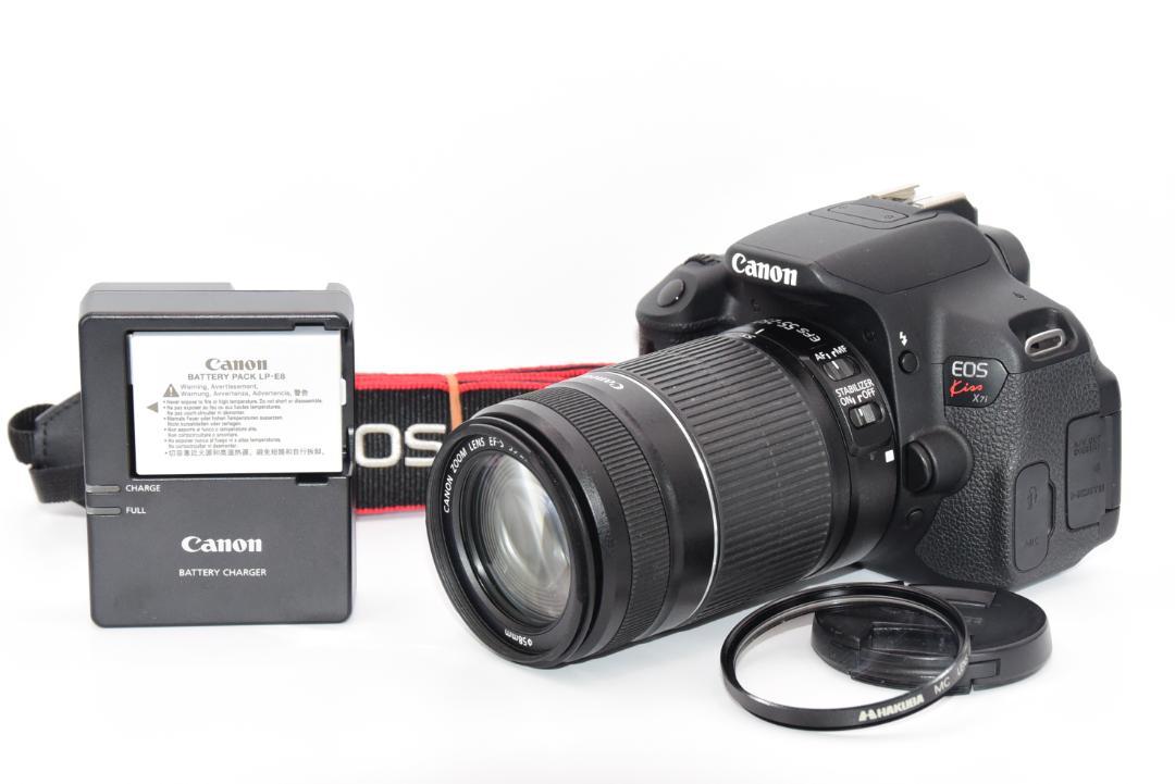 ❤️大特価❤️ Canon kiss X7i 望遠レンズセット 一眼レフ カメラ □ 美品 □ キャノン Canon EOS kiss X7i 望遠レンズセット