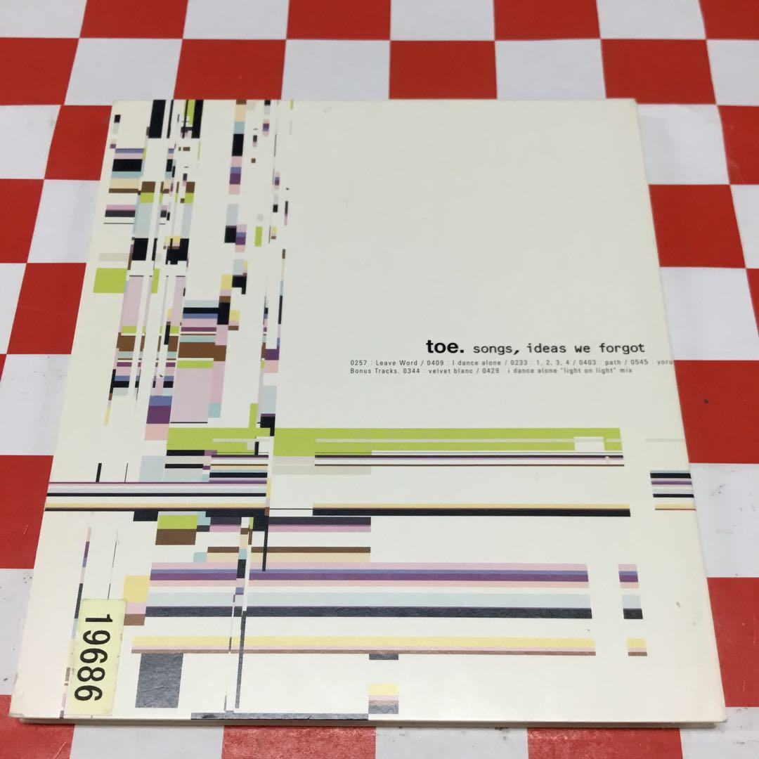 【J24593】toe / songs, ideas we forgot