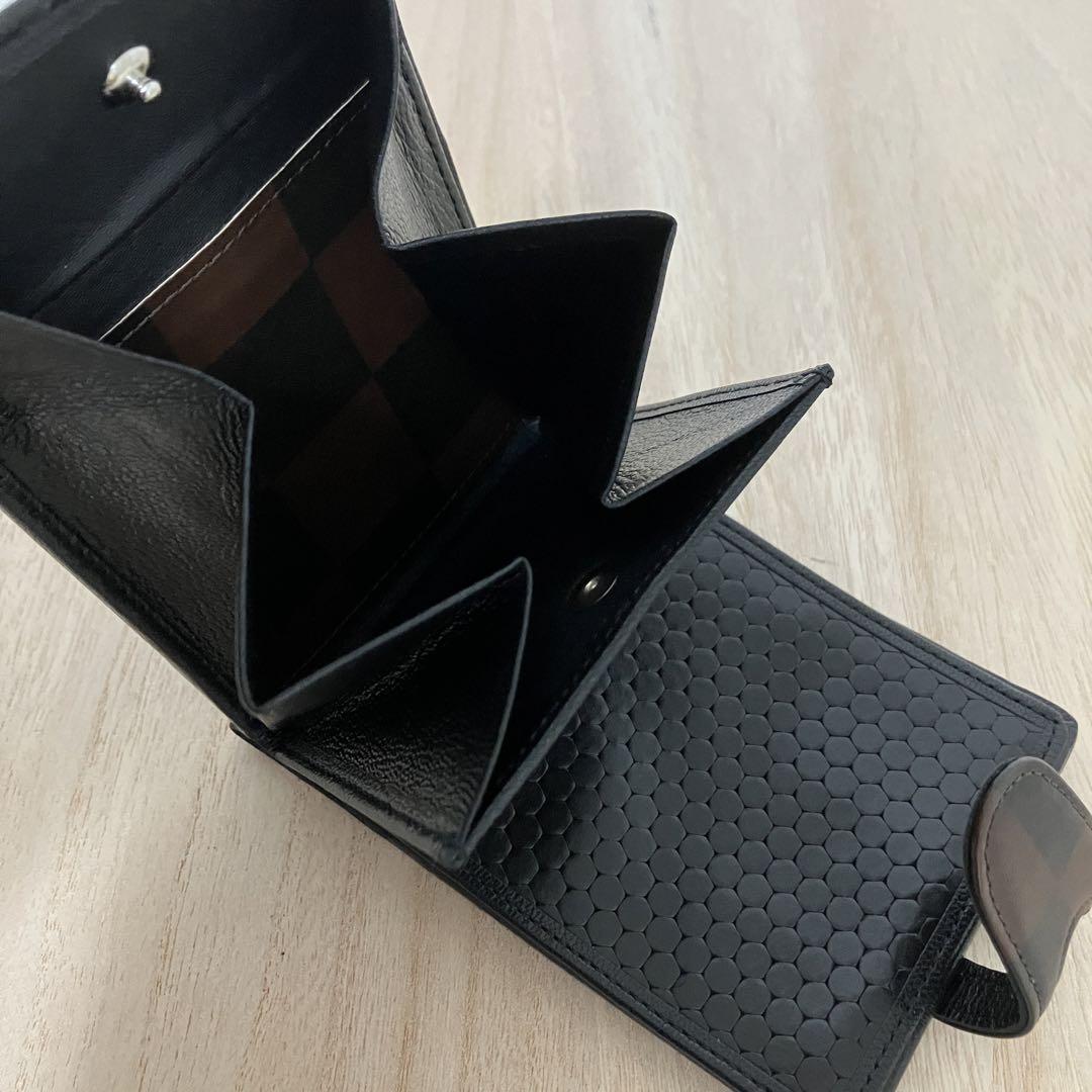 訳あり美品✨ヒロコ ハヤシ✨カルディナーレ✨2つ折財布✨ブラック