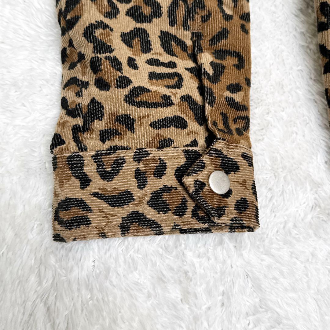 Subciety ヒョウ柄 コーデュロイジャケット ヒョウ柄 ブルゾン L Subciety ヒョウ柄 コーデュロイジャケット ヒョウ柄 ブルゾン L