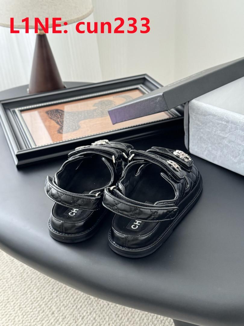CHANEL ブラック サンダル