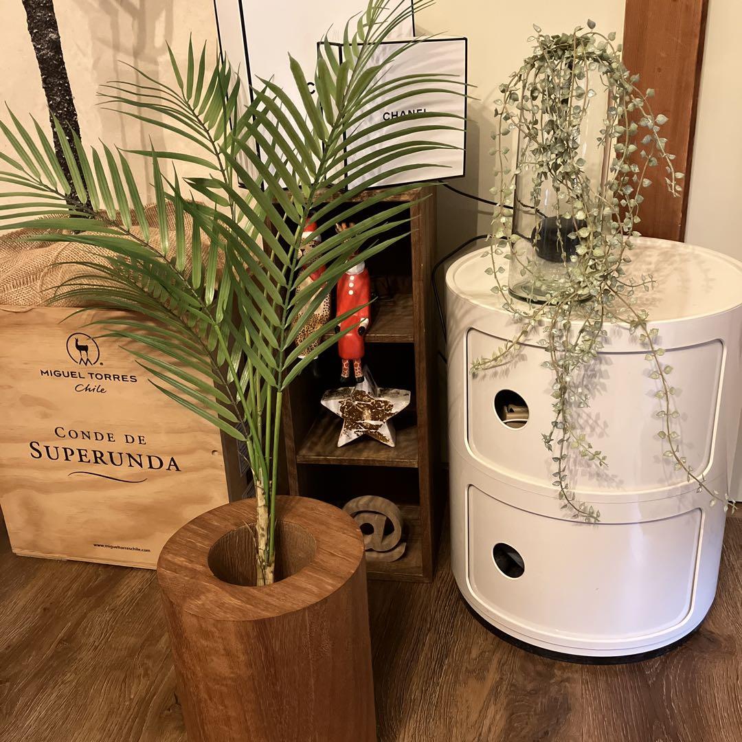 2way フラワーベース 花瓶 花器 天然木 古材 ヴィンテージ 丸太