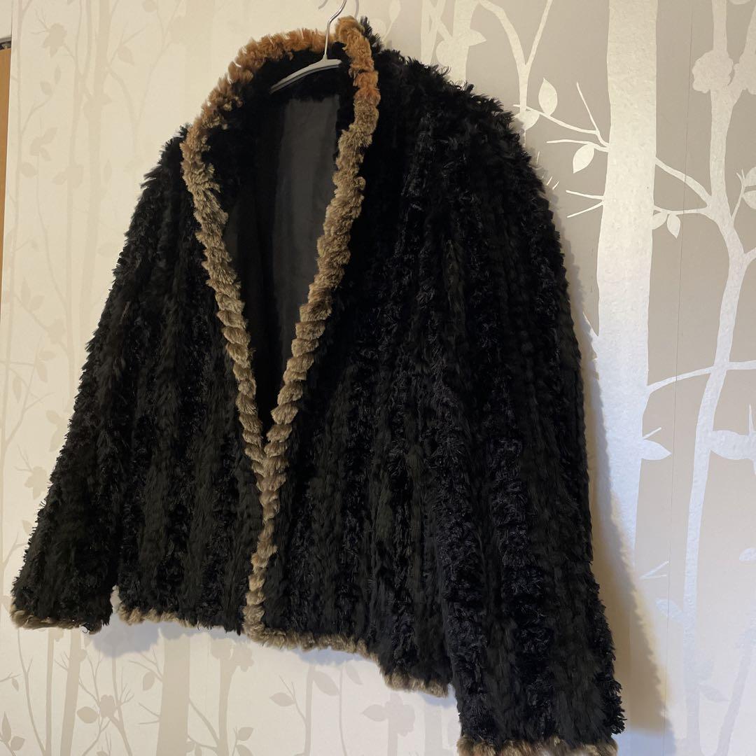 ZARA フェイクファーコート M ブラック