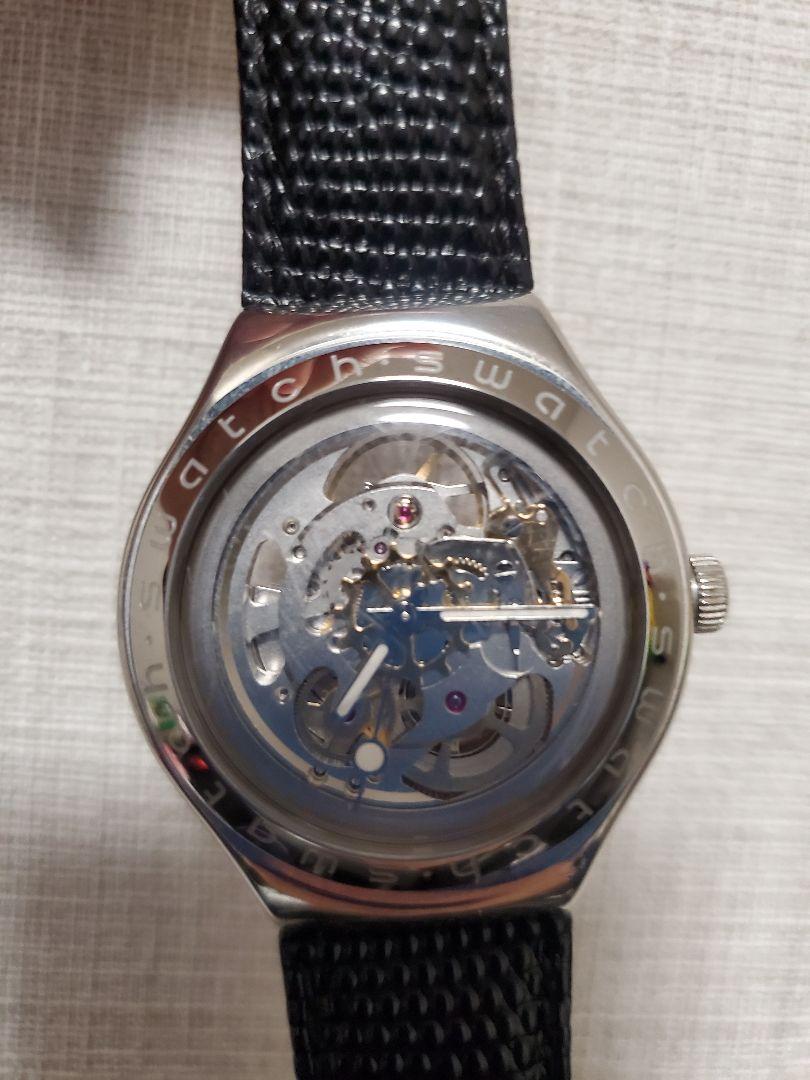 Swatch 自動巻き時計 スケルトンデザイン　IRONY