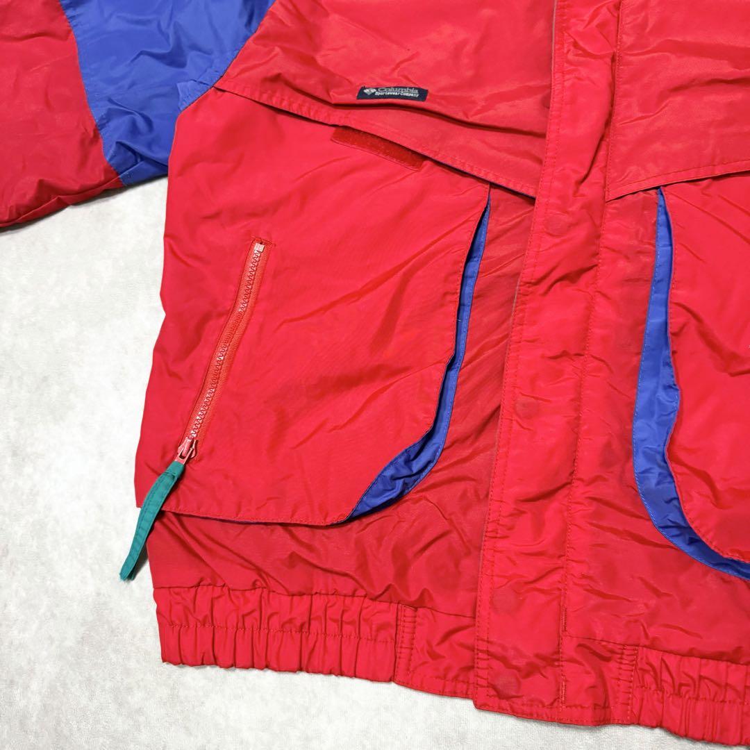コロンビア 90s マウンテンパーカー 台湾製 レッド M 美品