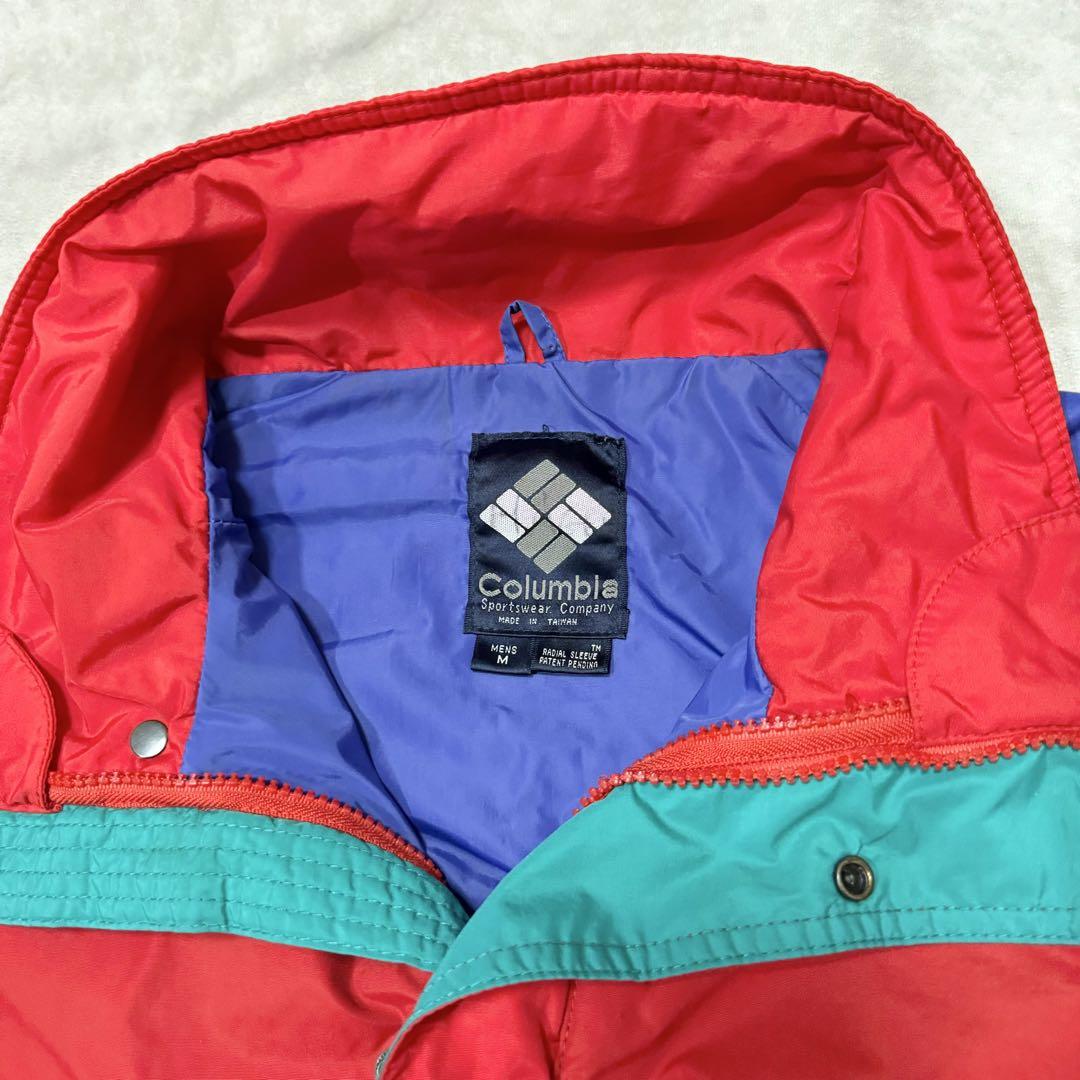コロンビア 90s マウンテンパーカー 台湾製 レッド M 美品