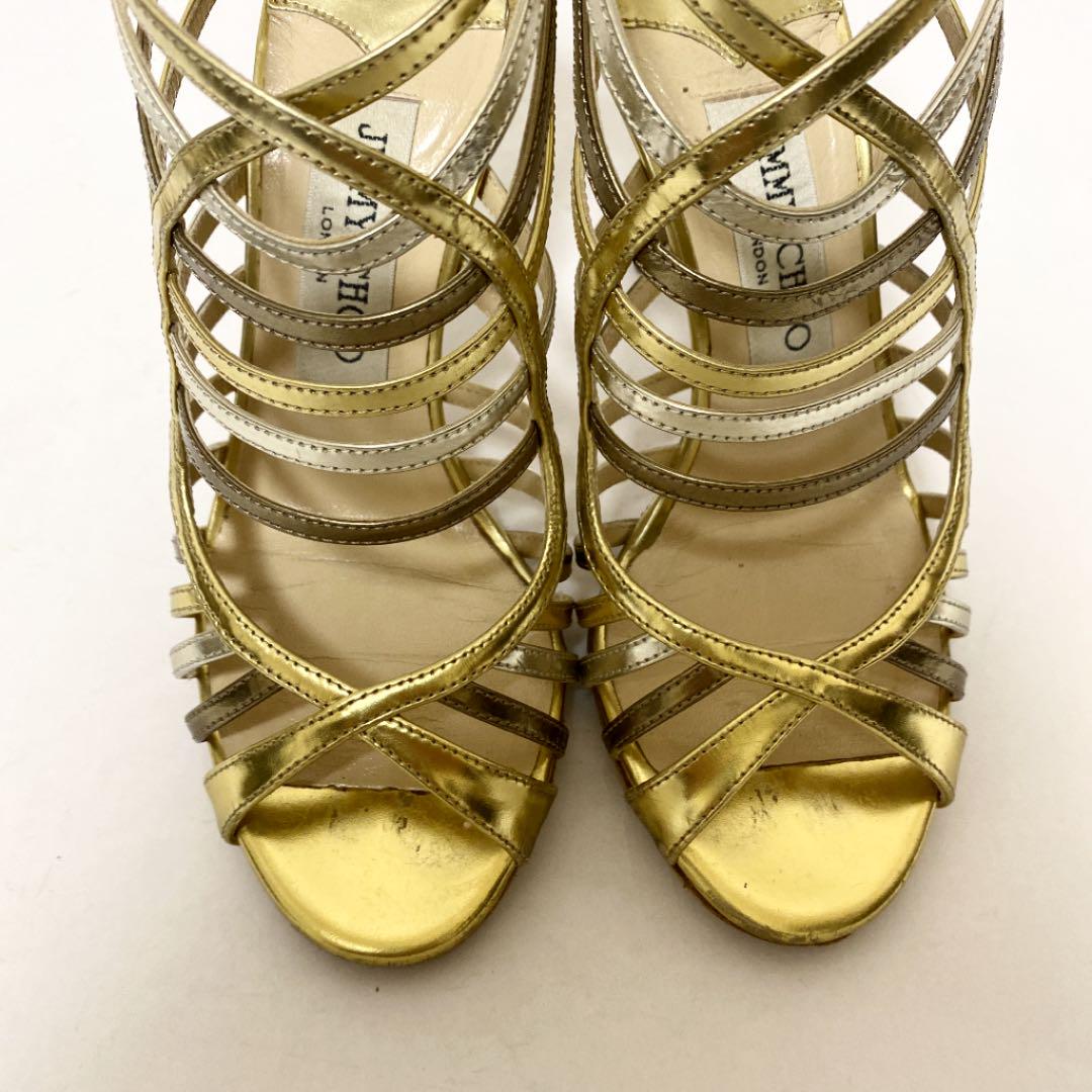 人気送料無料 ✿オシャレ✿ パンプス 21cm ゴールド gKLem-m10043507265 JIMMY CHOO サンダル 大得価人気SALE