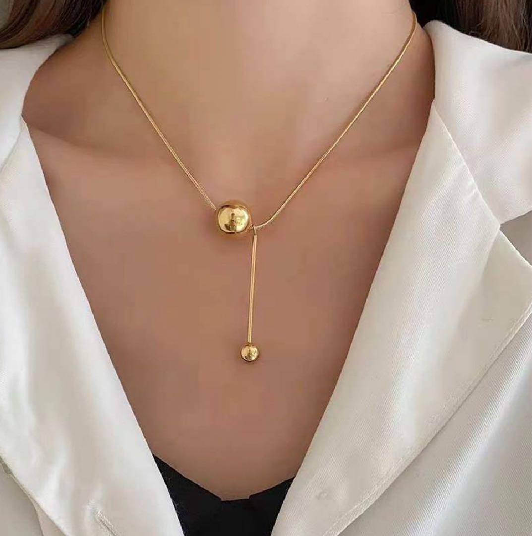 新品】幾何学 球体 ペンダント アクセサリー ネックレス アクセ