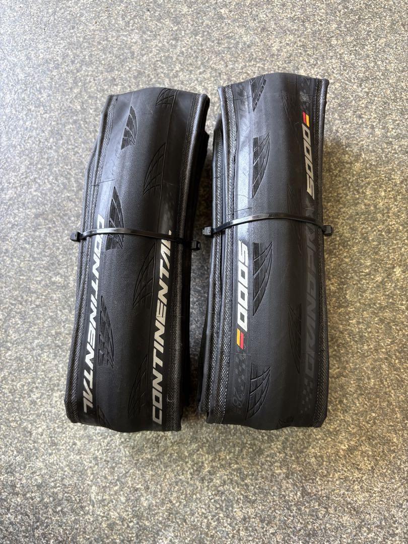 Continental GP5000 クリンチャー　2本コンチネンタル　28c