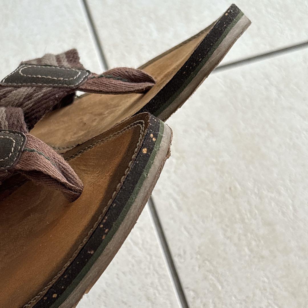 CLARKS クラークス　リゾート風 ブラウン　メンズトングサンダル 26cm