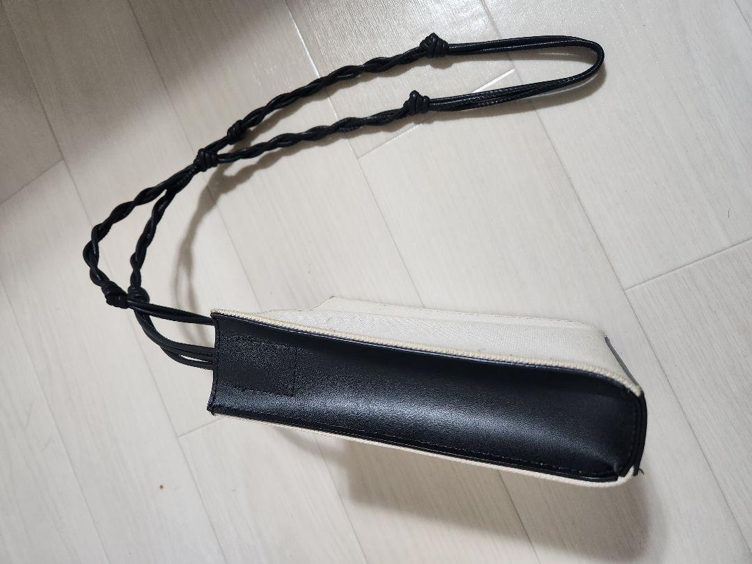 JIL SANDER（ジルサンダー）ミニショルダーバッグ キャンバス×レザー