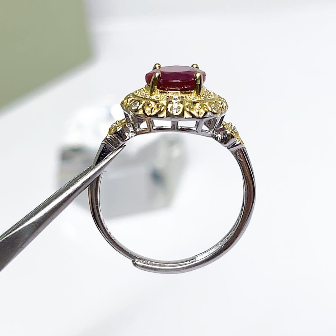 ルビー　リング　指輪　紅玉　天然石　サファイア　102 【超美品】