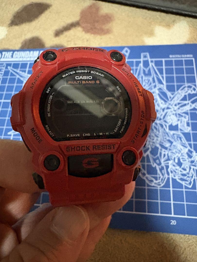 CASIO MULTI BAND 8 レッド腕時計