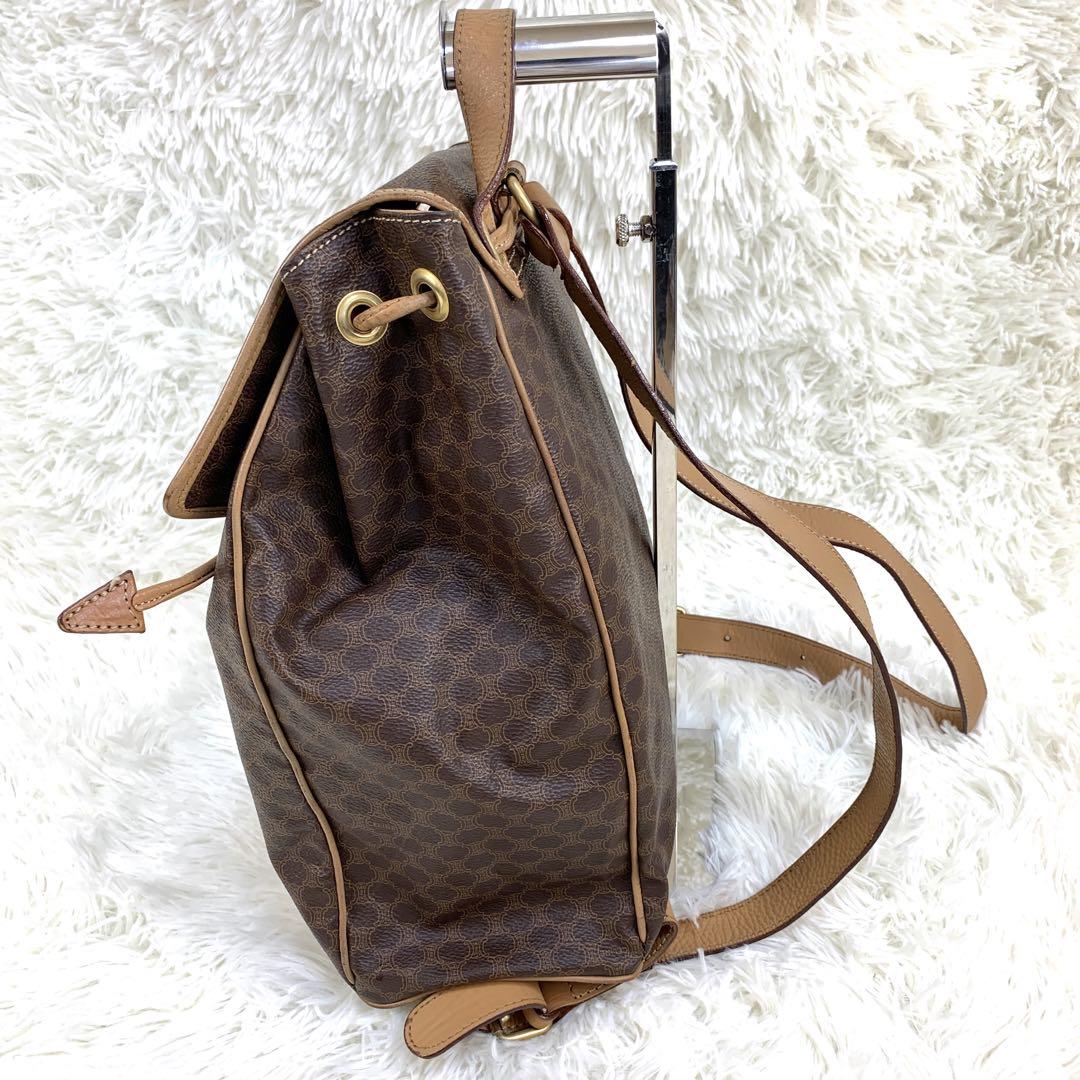 CELINE セリーヌ マカダム柄リュック バックパック ブラウン