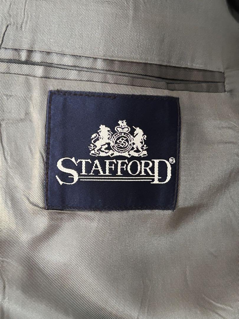 【冬バーゲン★特別送料無料！】 極美品】希少90s STAFFORD紺ブレザー金ボタンsize36R ジャケット ジャケット・アウター