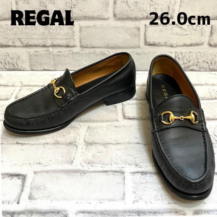 REGAL ブラックレザースタッズ ビットローファー REGAL ブラックレザースタッズ ビットローファー