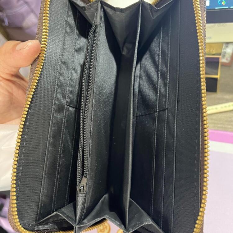 リストレットパターン ロングウォレット 　ブラウン