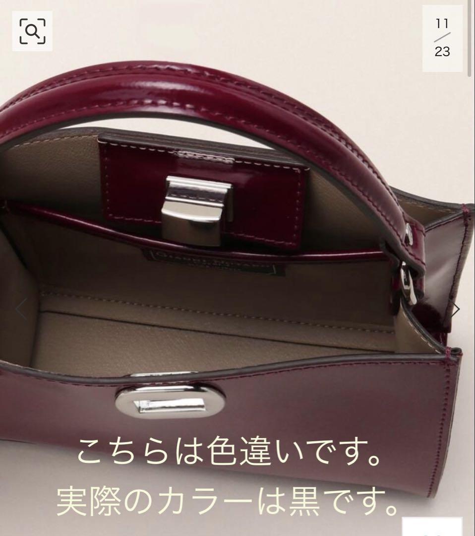 GIANNI NOTARO/ジャンニ ノターロ】ガラスレザーミニバッグ