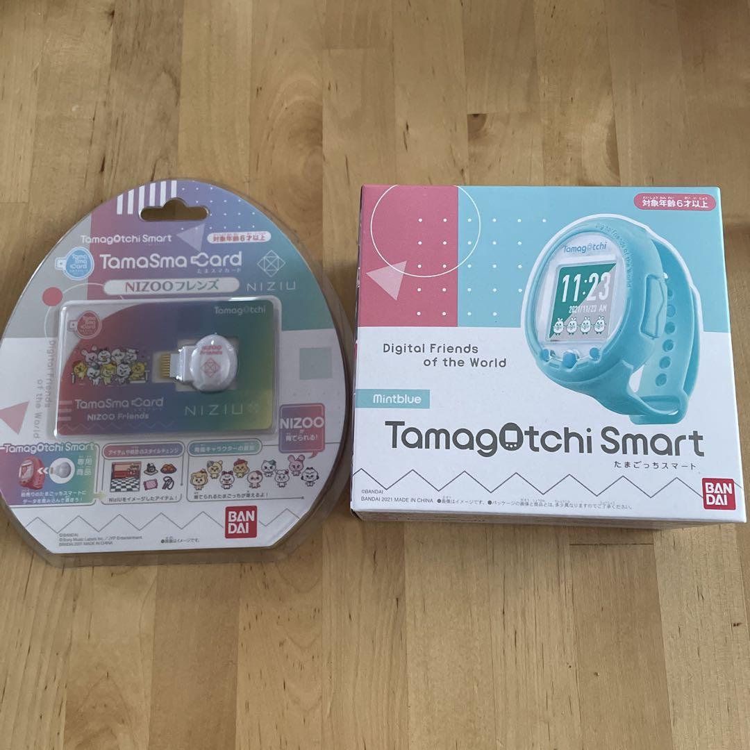 安心と信頼 人気大割引 バンダイ Tamagotchi Smart Mintblueたまスマカード付き quiz.saveamillioncents.com quiz.saveamillioncents.com