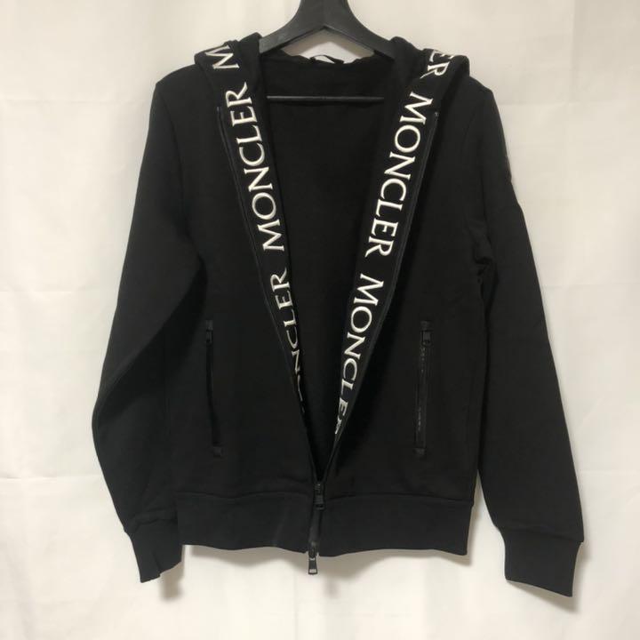 ポイント10倍】 パーカー-XLサイズ MONCLER モンクレール ロゴ ジップ 人気ショップ モンクレール スウェット ジップアップパーカー パーカー