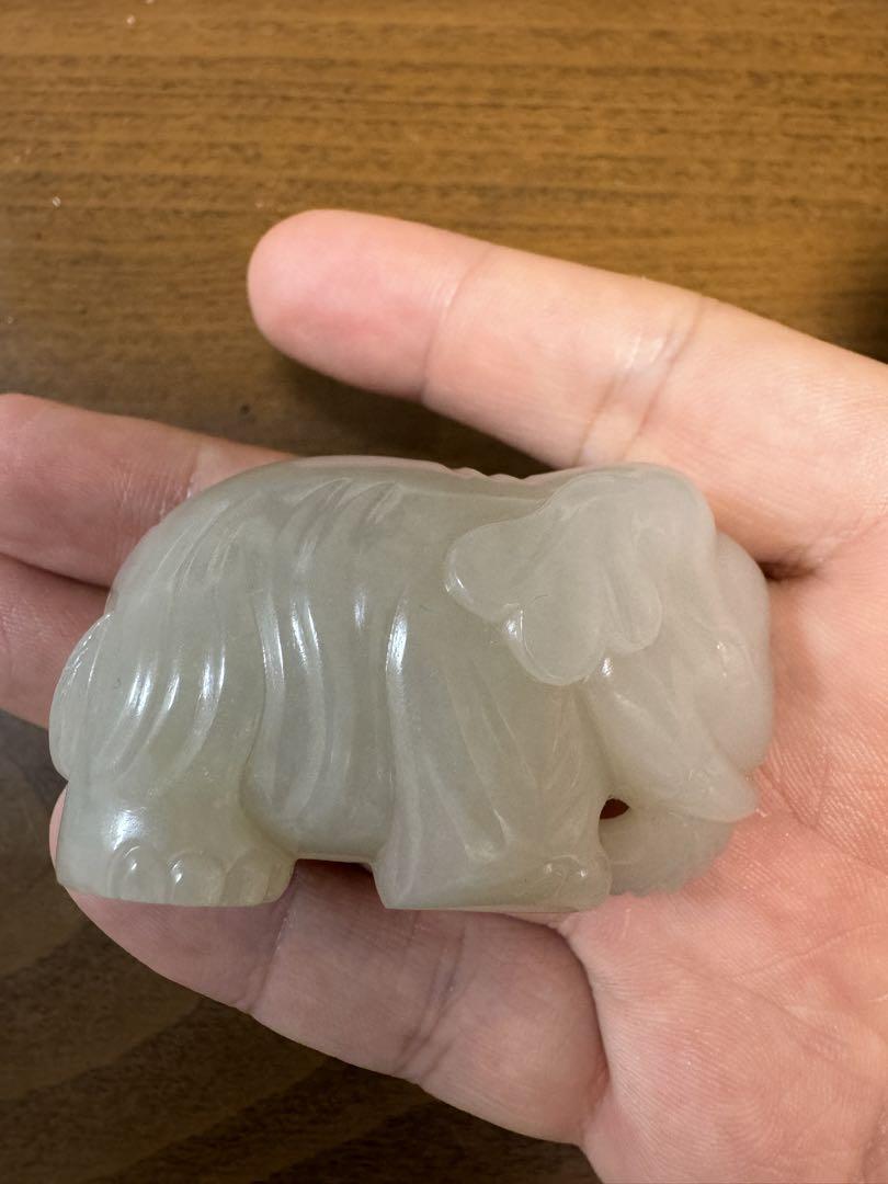 清朝時代 本物の玉彫刻 象 彫像 骨董品 レア品 eeetasmaniaexpo.com.au