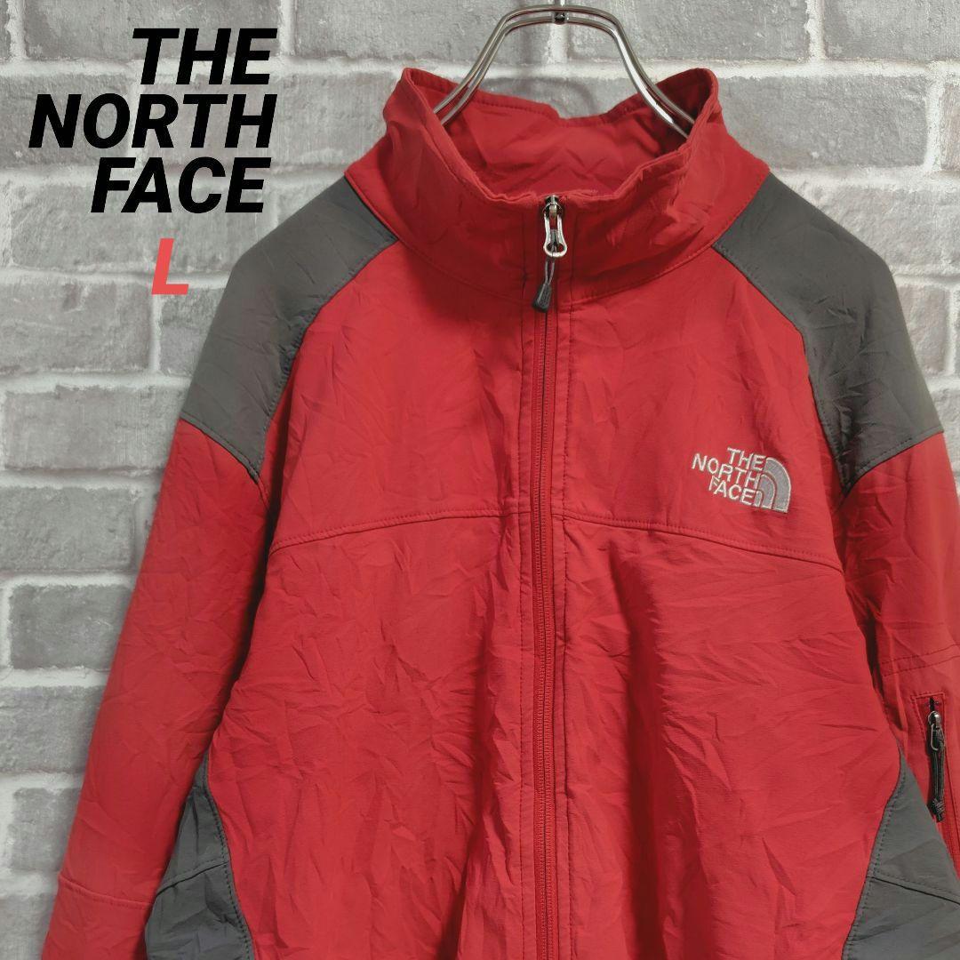 ノースフェイス】ソフトシェルジャケット レッド TNF APEX