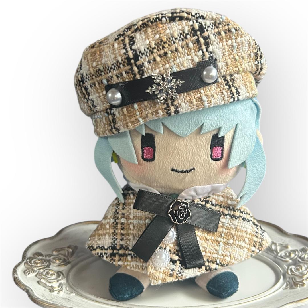 ぬい服　赤　ピンク　黄色　10cm 着せ替え ぬいぐるみ ツイード いつぬい ぬい服 黄色 赤 10cm 着せ替え ぬいぐるみ ツイード ケープ いつ