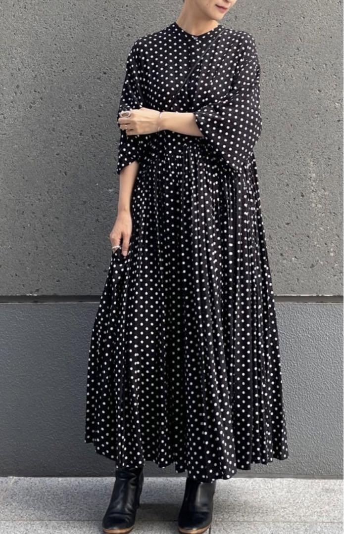 タグ付き◾️BEARDSLEYビアズリー ドットギャザーワンピース