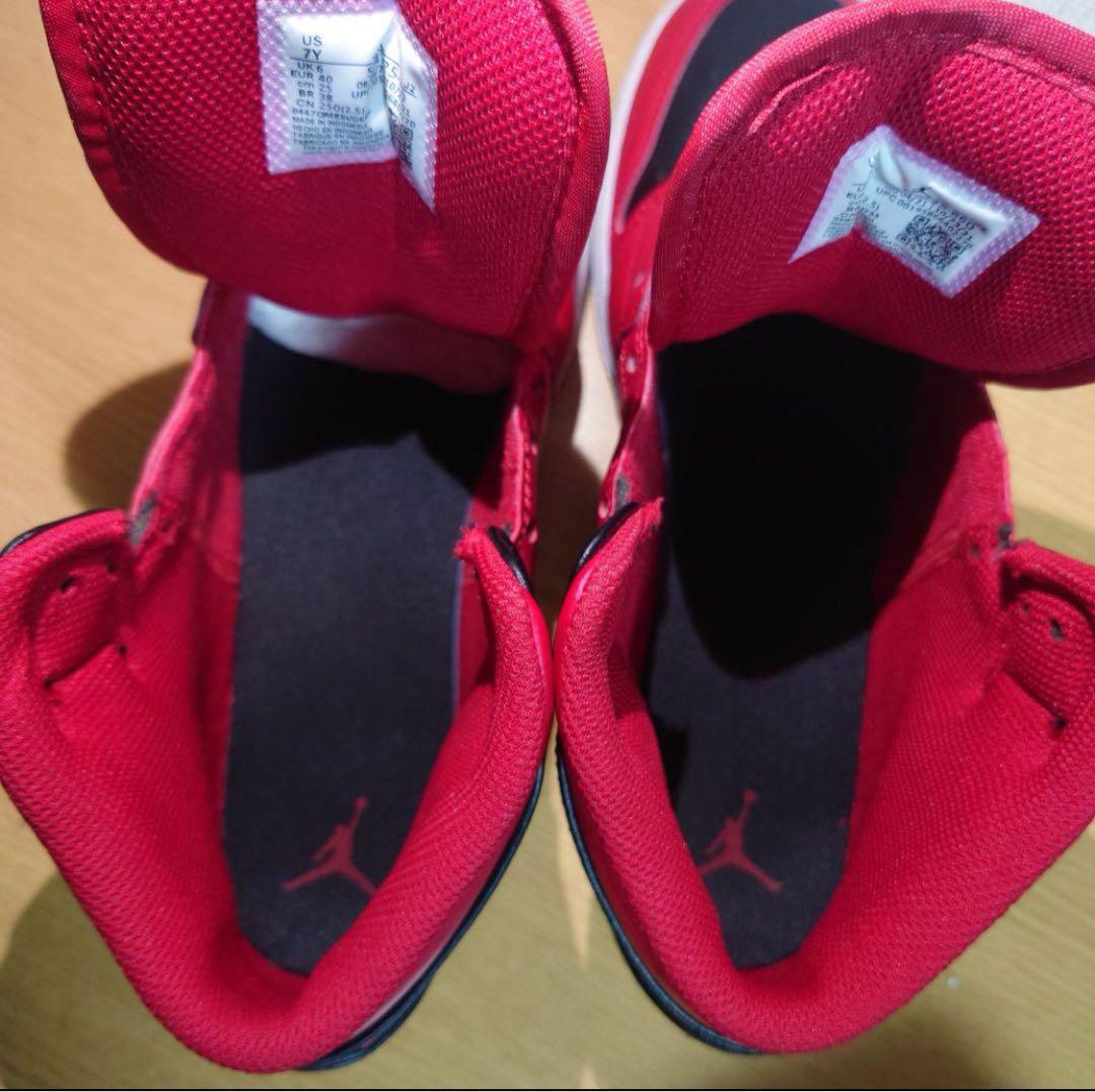 【美品 】Nike Air Jordan 1 赤/黒 ミッド 25cm