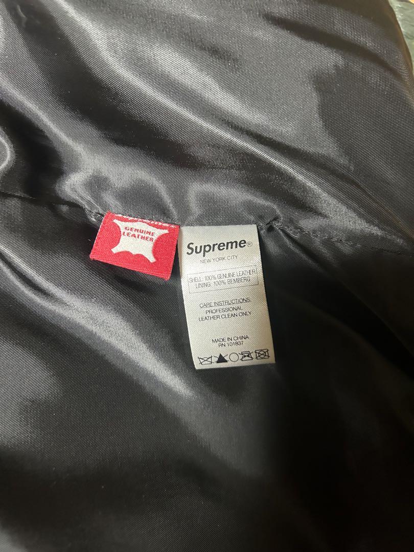 Supreme キルティングレザージャケット Sサイズ　美品