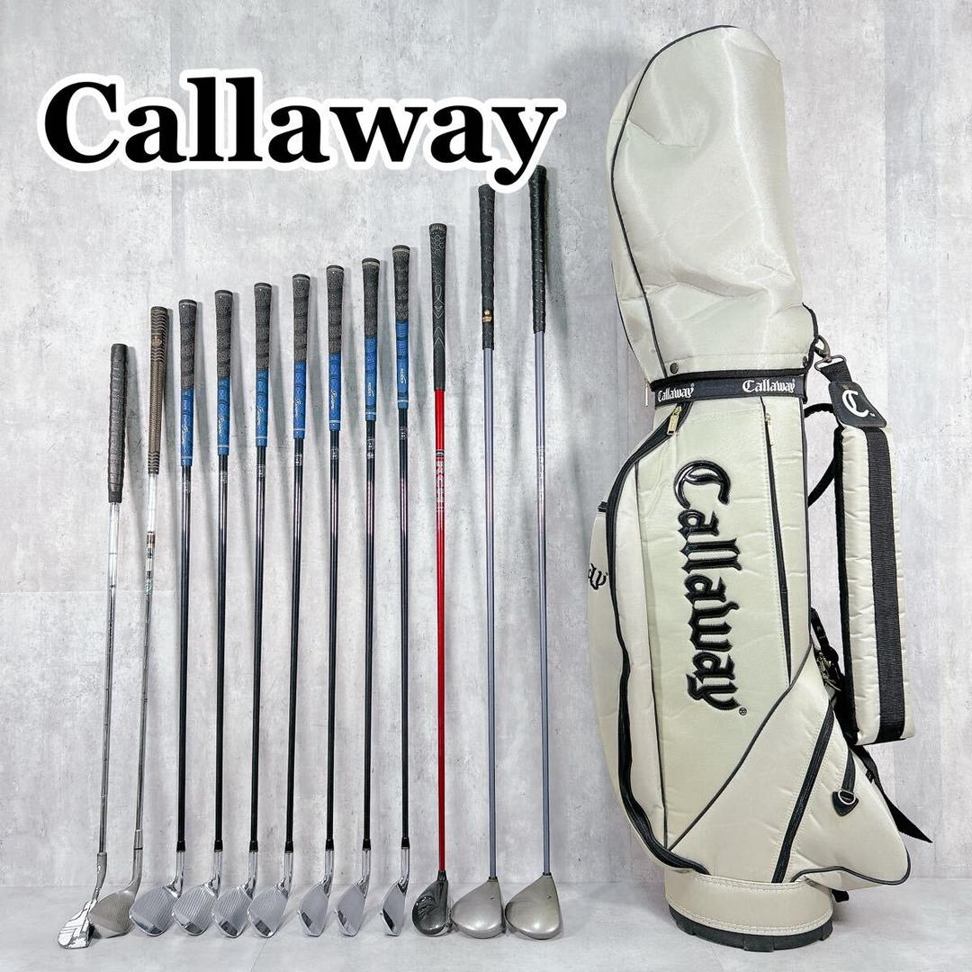 V097 キャロウェイ 他 メンズ ゴルフ クラブ セット 13点やや傷や汚れあり