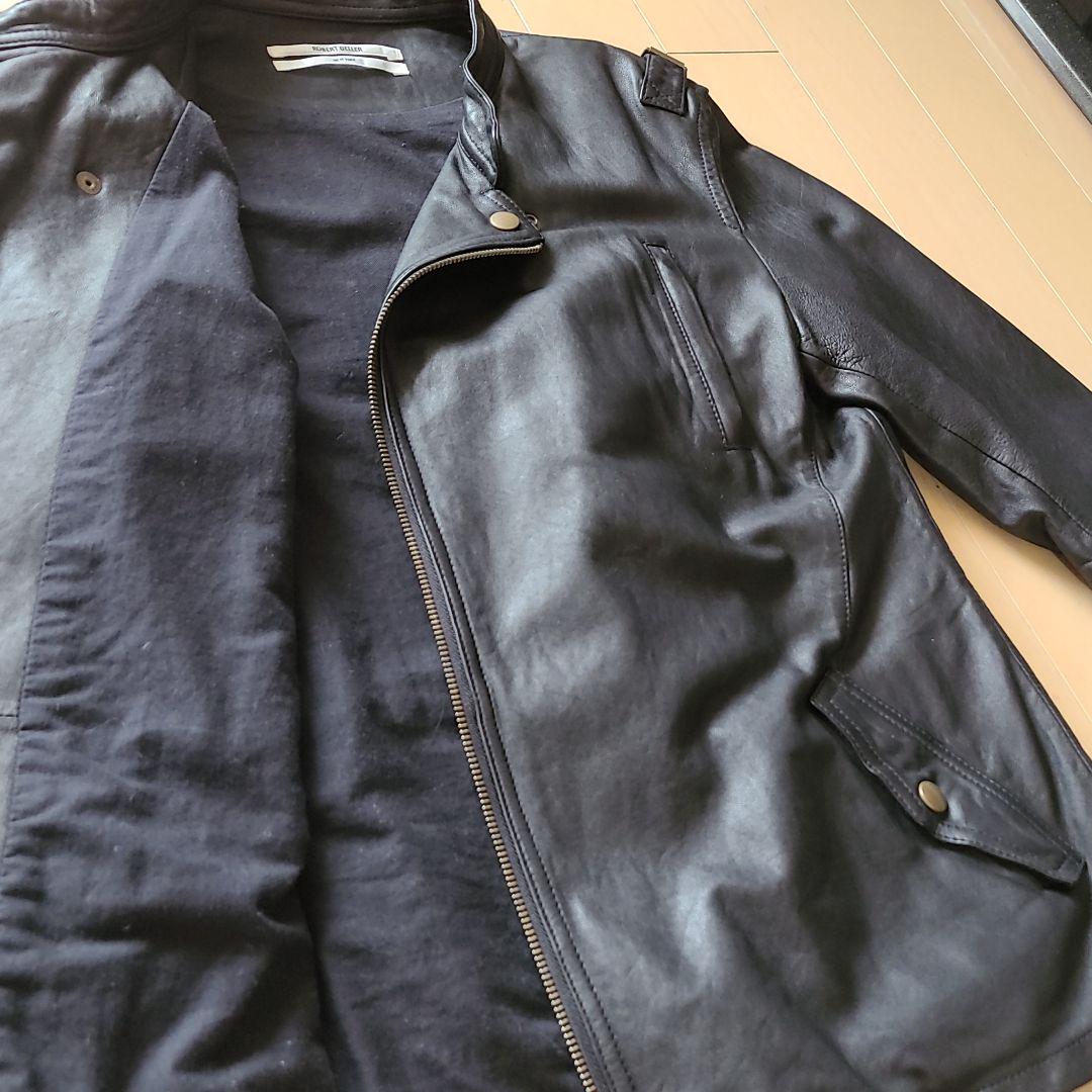 らかく↓ 大値下げ 羊革 本革 メンズ iBfK5-m10071897099 ロバートゲラー レザージャケット ラムレザー ラムレザー