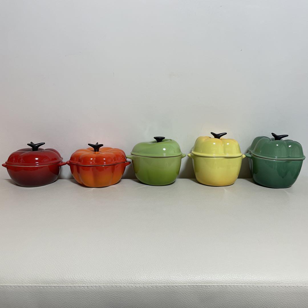 《未使用》ルクルーゼ ココットベジタブル 5 点セット